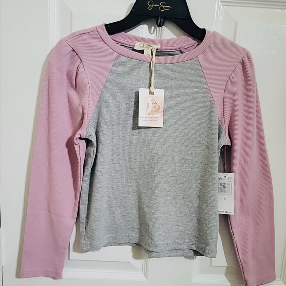 Jessica Simpson Junior Size XL Pink and Gray NWT